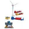 White wind power generation model toy, STEM education, puzzle assembly, children's science experiment Item Picture
